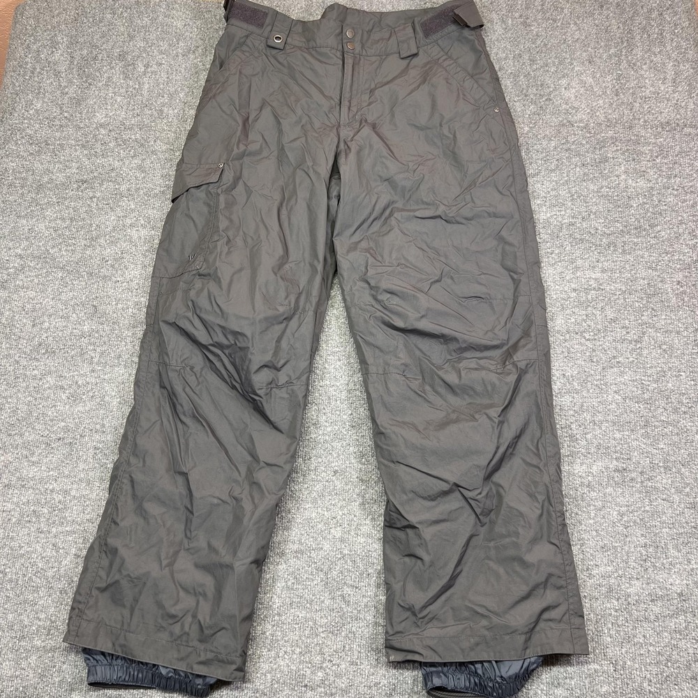 White Sierra Snow Pants Mens Large Gray Insulated Ski Adjustable Waist Pockets